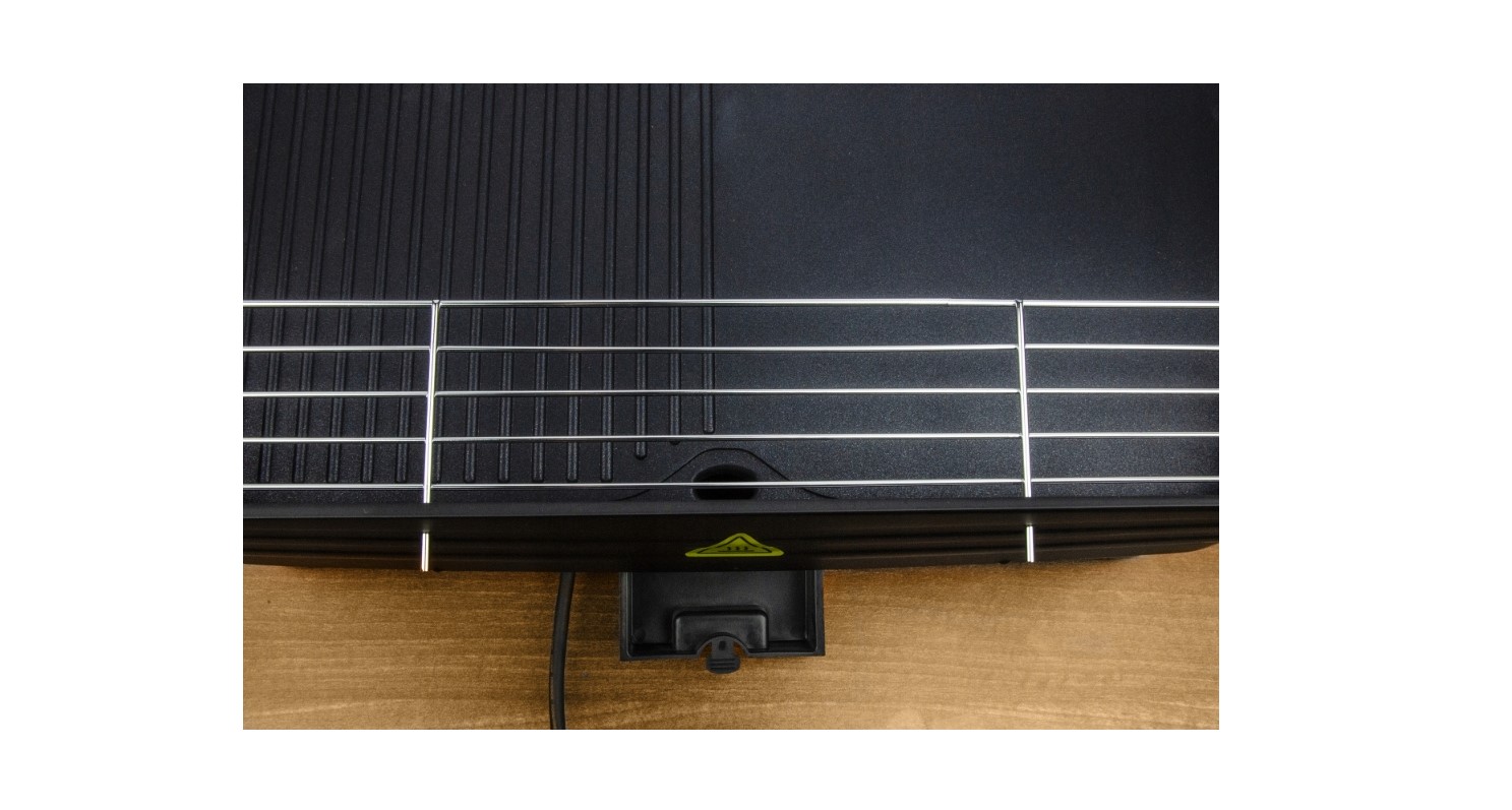 GRILL ELEKTRYCZNY 2W1 STOJĄCY STOŁOWY NA BLAT DUŻA MOC 2200W PŁYTA 50x25cm