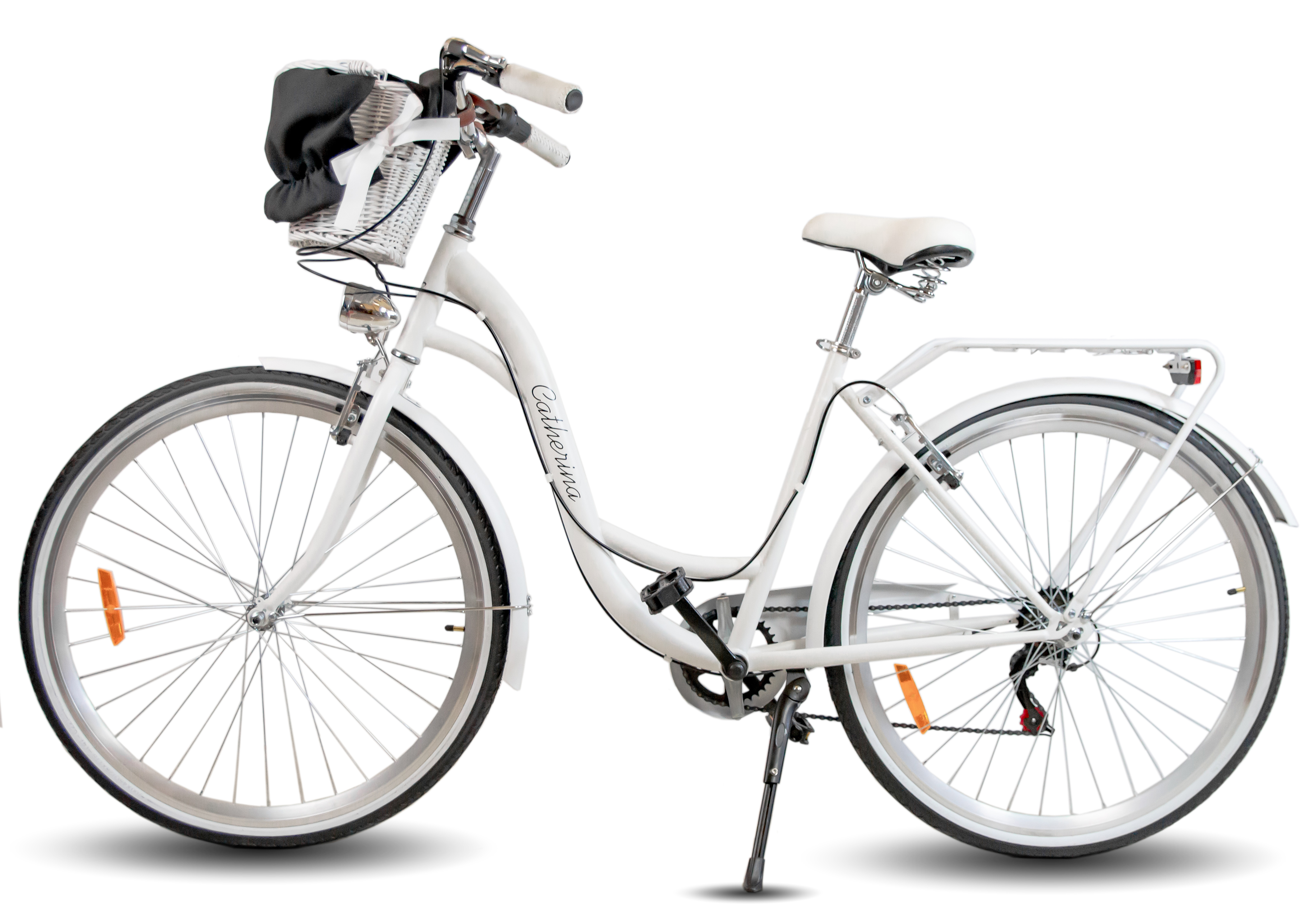 ROWER DAMSKI BIAŁY MIEJSKI CATHERINA  28 SHIMANO  DAMKA KOSZ + WKŁAD GRATIS