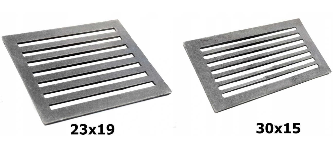 RUSZT DZIURKOWANY DO KOMINKA PIECA 38x30 CM TRWAŁE ŻELIWO 11MM
