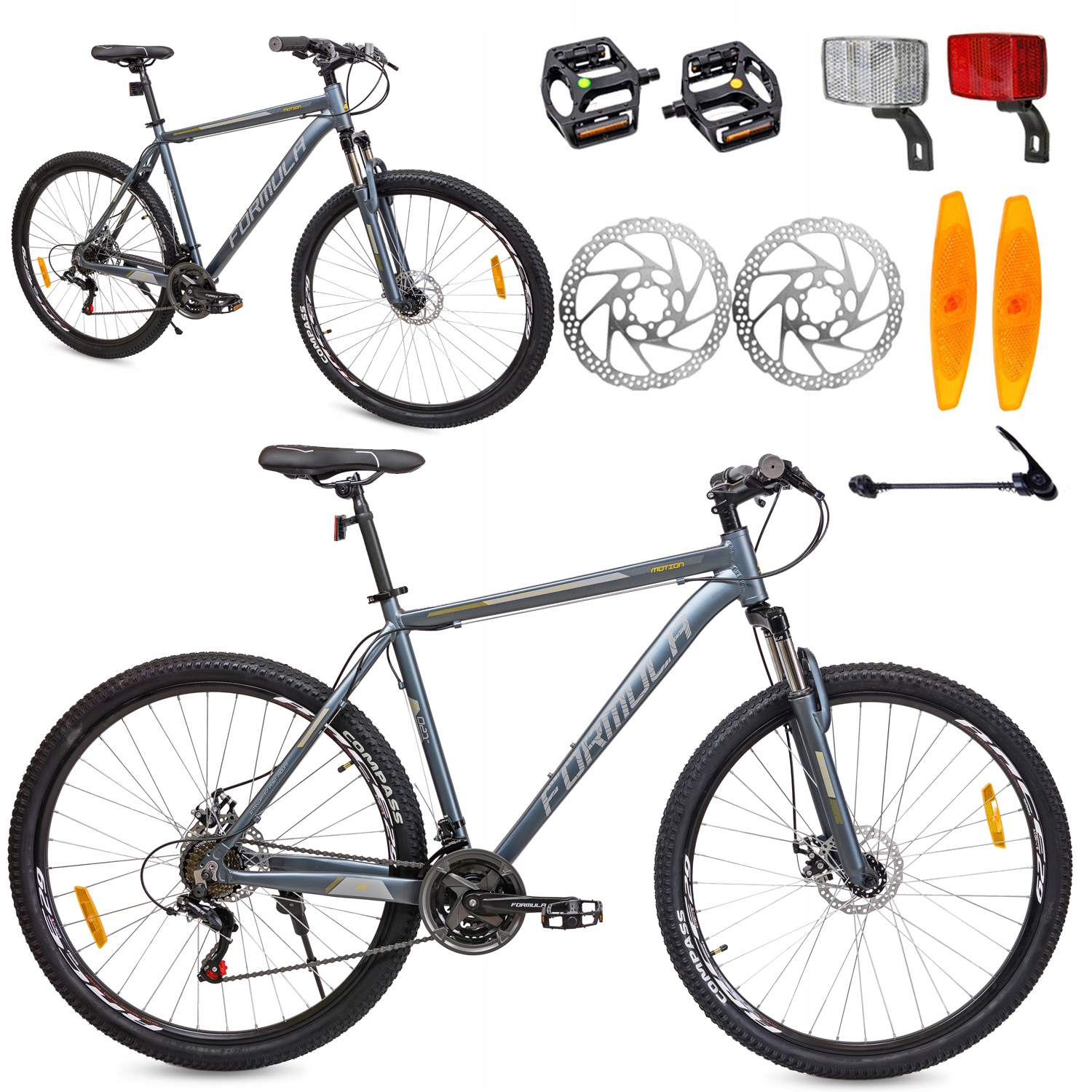 Rower górski 29 męski MTB SHIMANO aluminiowy hamulce tarczowe MOTION