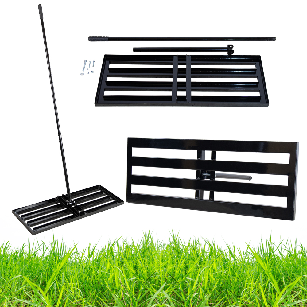 NIWELATOR TERENU RĘCZNY 80X30CM RÓWNIARKA DO TRAWNIKA ROZGNIATARKA