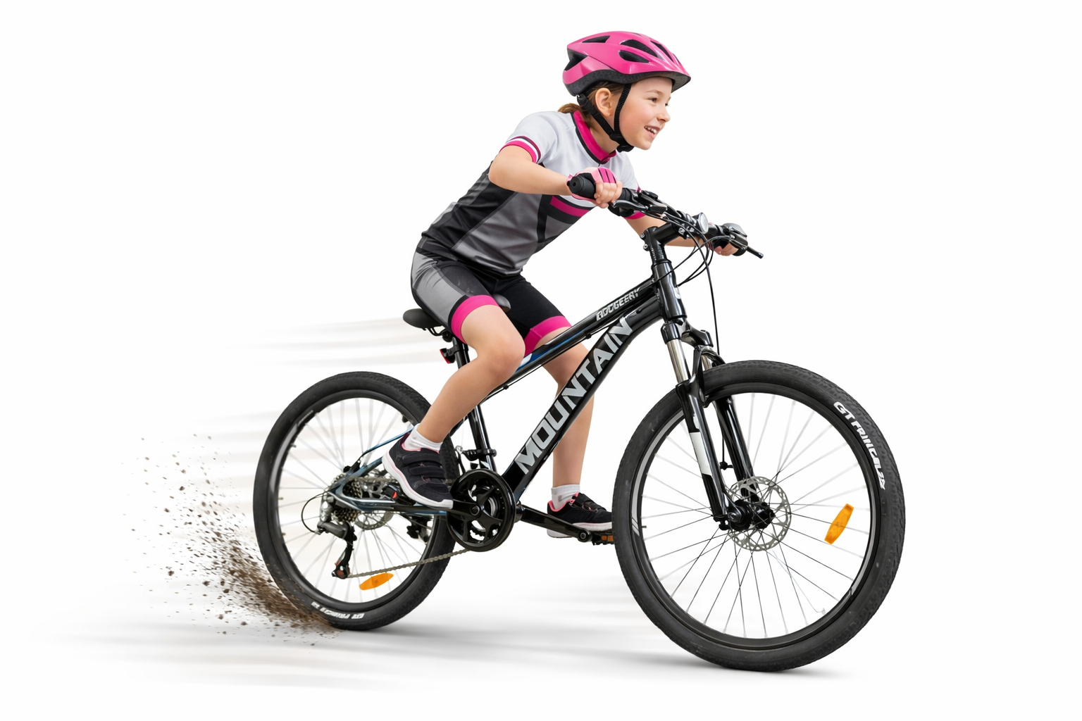 ROWER GÓRSKI MOUNTAIN MTB 24 CALI STALOWY CZARNO SZARY