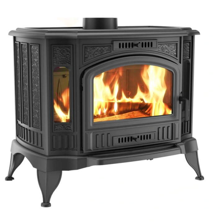 KOMINEK PIEC ŻELIWNY K9 +KOLANKO ROZETA RURA 1M RURA 0,5M FI 150 MM ZESTAW