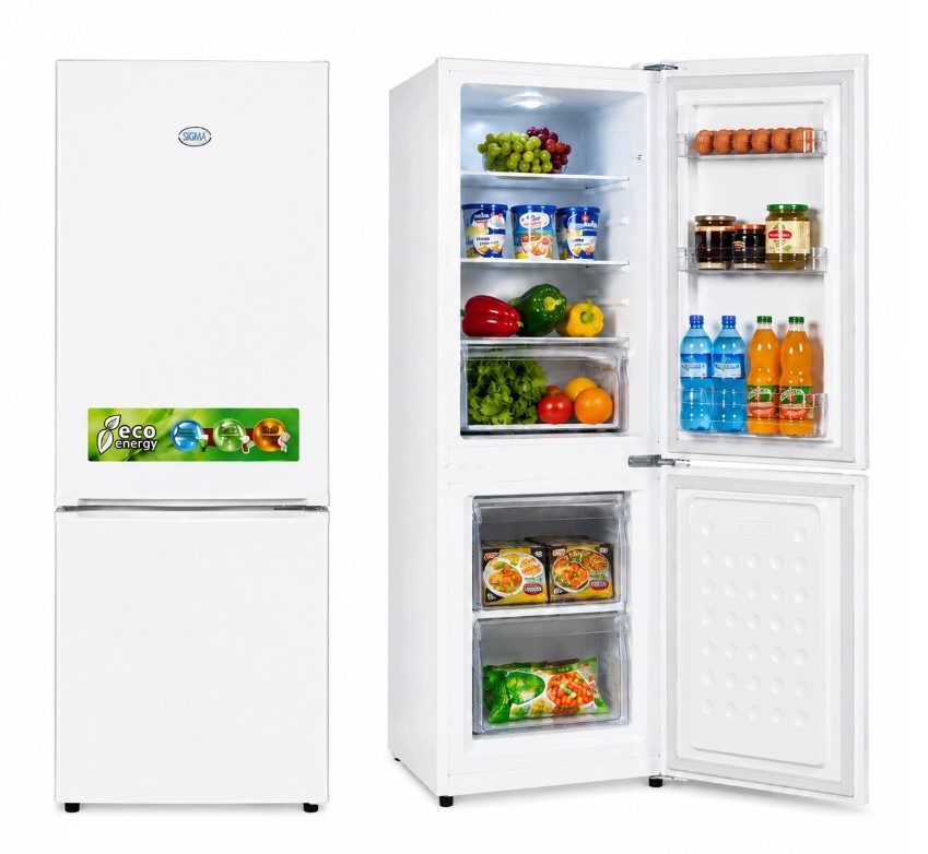 Lodówka Lodówko Zamrażarka Chłodziarka 146cm 162L Biała 41dB Low Frost