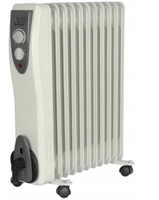 GRZEJNIK ELEKTRYCZNY OLEJOWY 2500W TERMOSTAT 11 ŻEBER OLEJAK DUŻA MOC