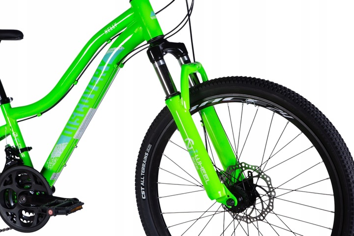 ROWER GÓRSKI MTB 24 CALI NA KOMUNIĘ AMORTYZACJA HAMULCE TARCZOWE 130-145cm