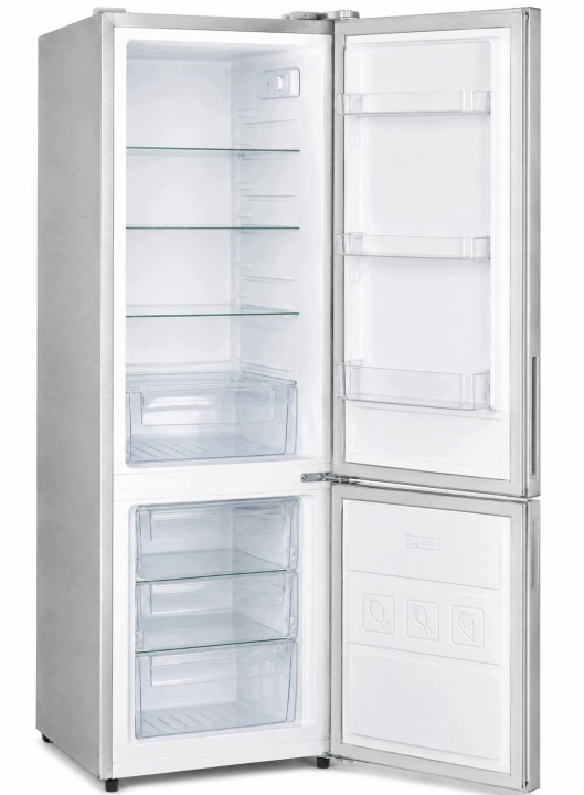Lodówka Lodówko Zamrażarka Chłodziarka 178cm 263L INOX 41dB Low Frost