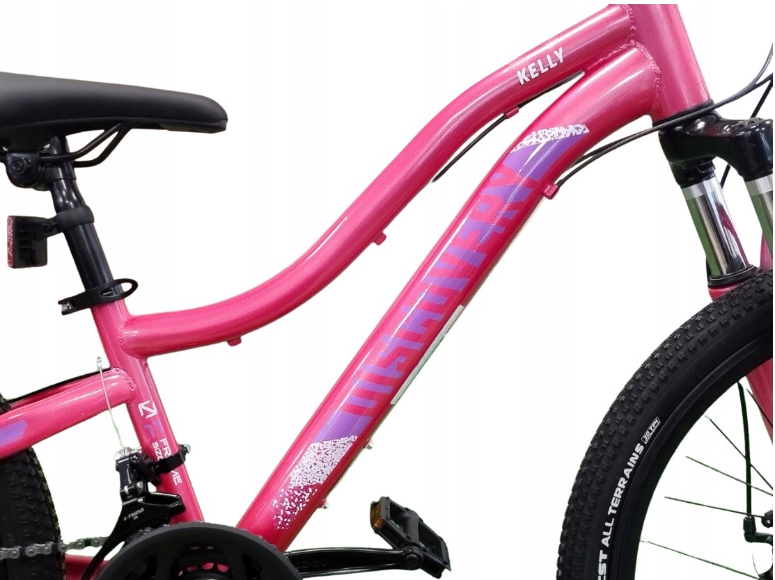 ROWER GÓRSKI MTB 24 CALI NA KOMUNIĘ AMORTYZACJA HAMULCE TARCZOWE 130-145cm