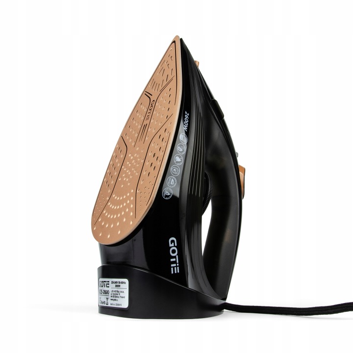 Żelazko GOTIE GZE-2600 Mocne 2600 W Ceramiczna stopa Strażak
