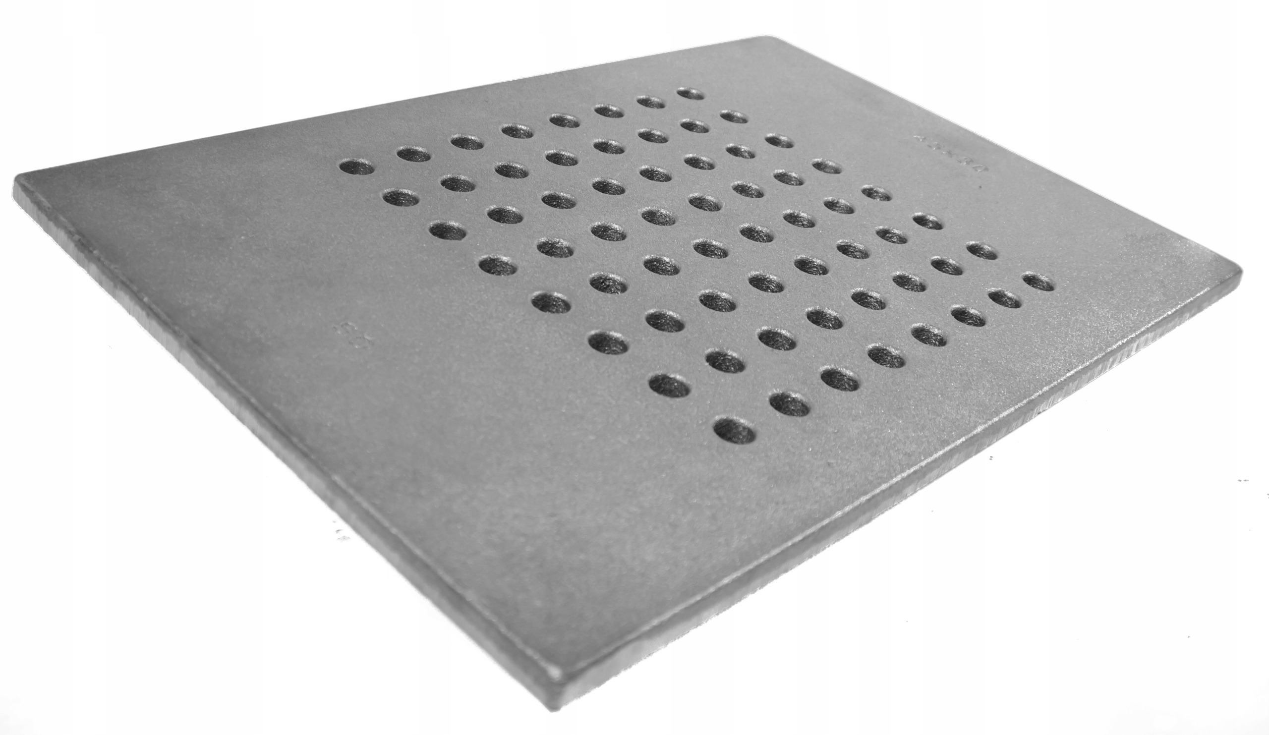 RUSZT DZIURKOWANY DO KOMINKA PIECA 38x30 CM TRWAŁE ŻELIWO 11MM
