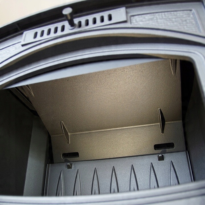 KOMINEK PIEC ŻELIWNY K9 +KOLANKO ROZETA RURA 1M RURA 0,5M FI 150 MM ZESTAW