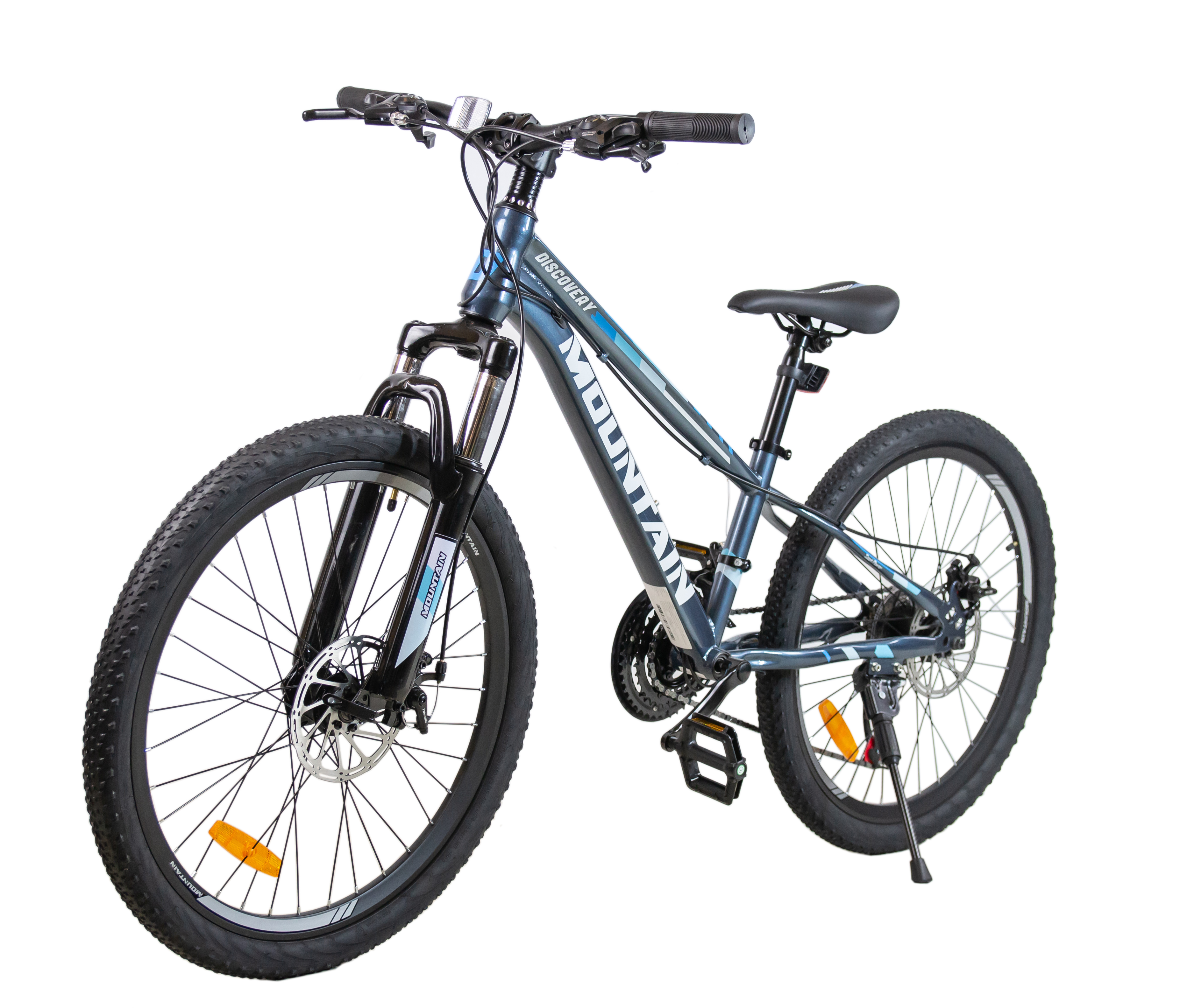 ROWER GÓRSKI MOUNTAIN MTB 24 CALI STALOWY  SZARY