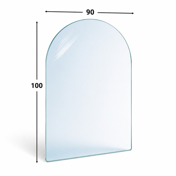 SZYBA HARTOWNA Pod Kominek Piecyk 100x90 cm SZKŁO Hartowane kominka