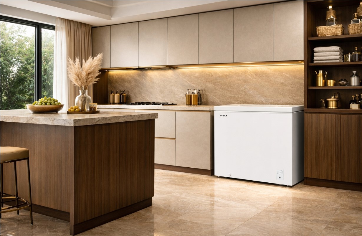 Duża Zamrażarka Skrzyniowa VIVAX CFR-143L Kosz Szybkie Mrożenie