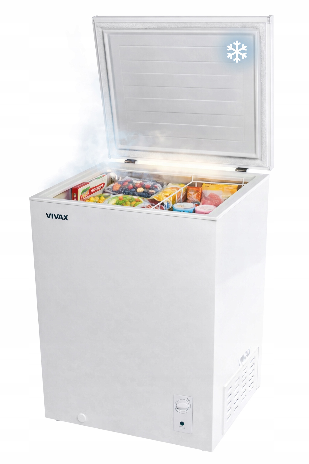 Duża Zamrażarka Skrzyniowa VIVAX CFR-143L Kosz Szybkie Mrożenie