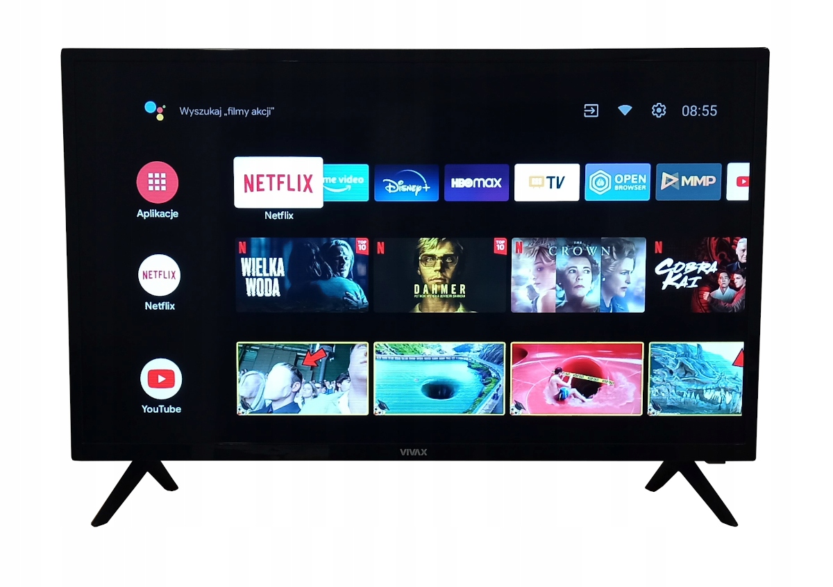 TELEWIZOR SMART TV LED 40 VIVAX 40LE20K DVBT2 PVR Android 11