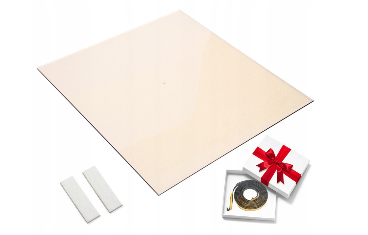 SZYBA SZKŁO ŻAROODPORNE 32x32 DO KOMINKA PIECA KOZY KRATKI 320x320 mm