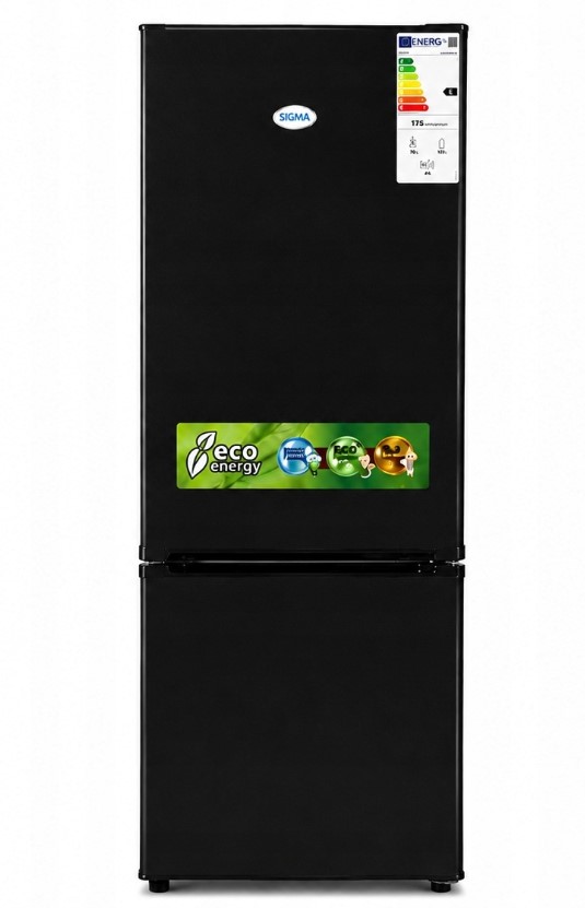 Lodówka Lodówko Zamrażarka Chłodziarka 146cm 162L Czarna 41dB Low Frost