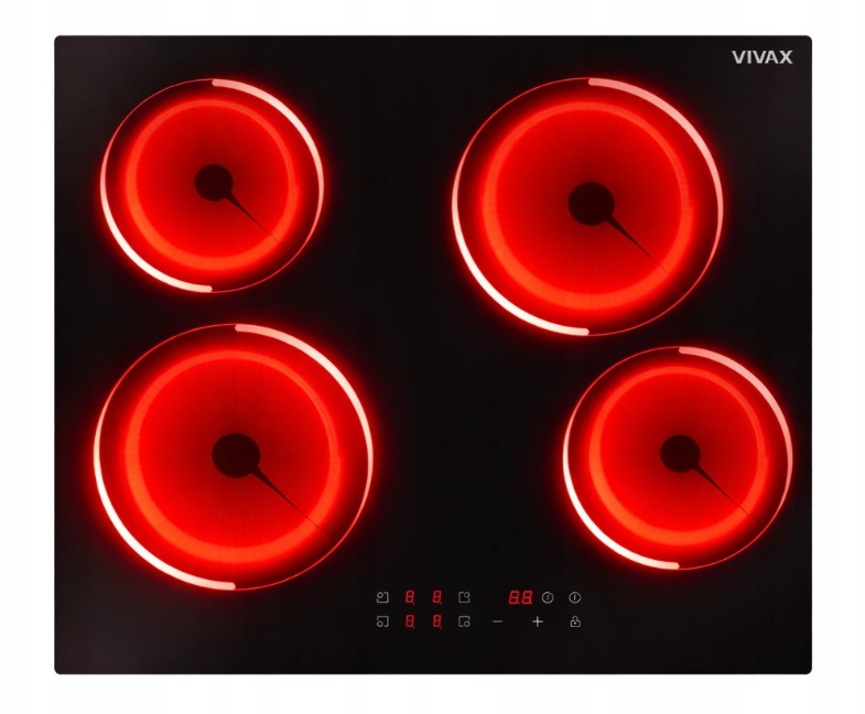 VIVAX BH-04MVC Płyta ceramiczna 60 cm 4 pola dotykowa timer 2+3 lata