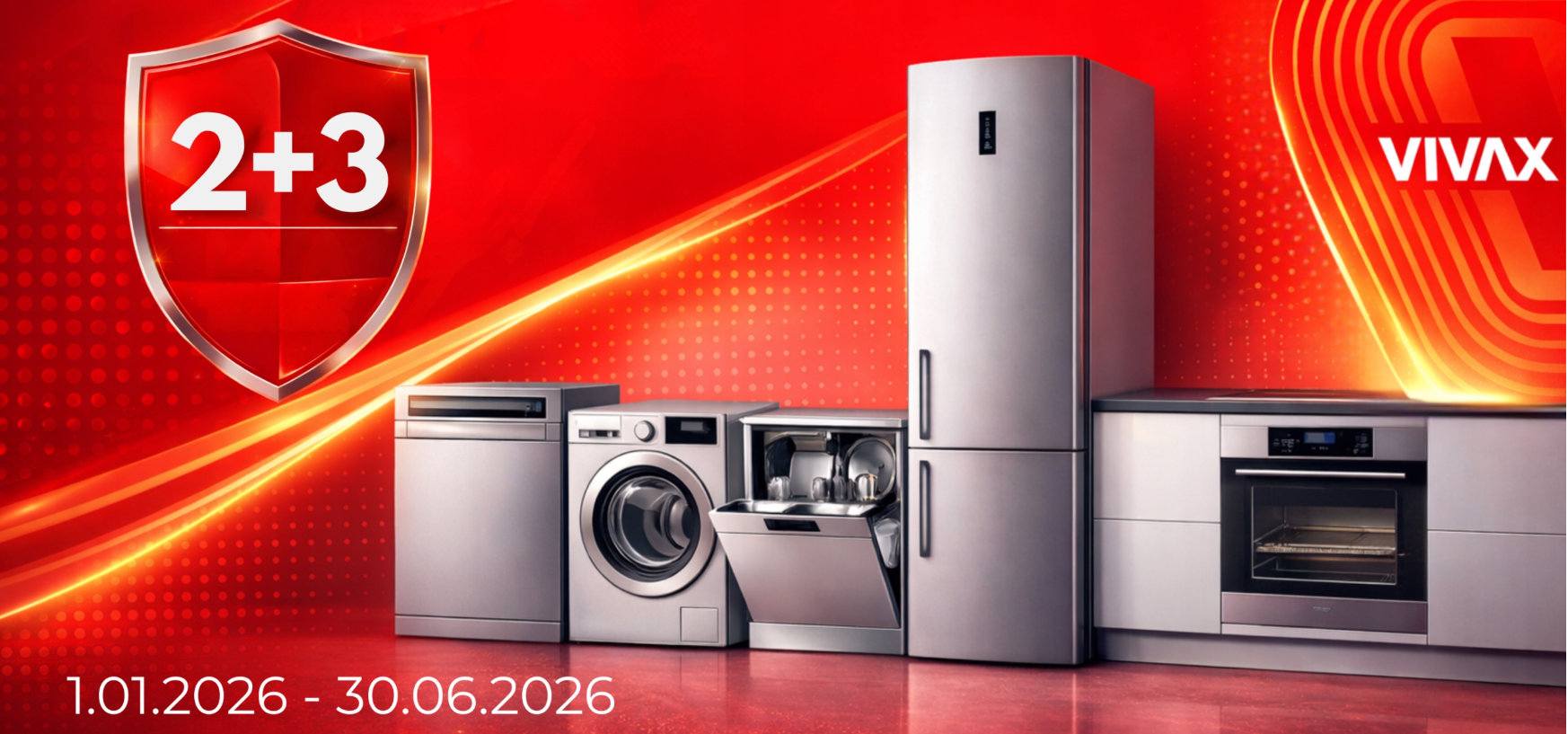 Lodówka dwudrzwiowa Vivax CF-174ELF S