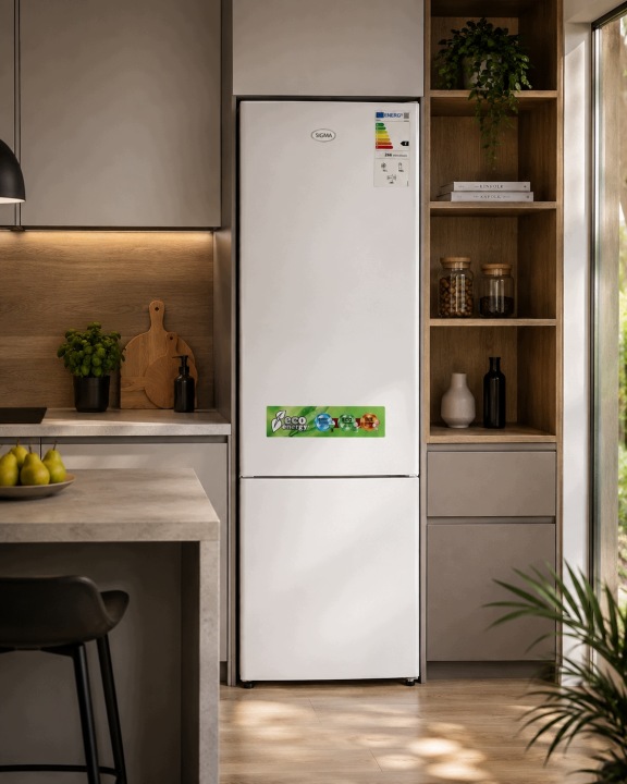 Lodówka Lodówko Zamrażarka Chłodziarka 178cm 263L Biała 41dB Low Frost