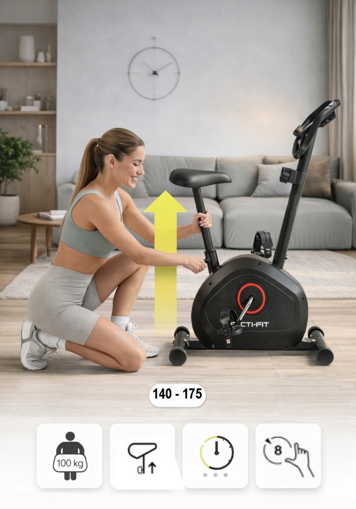 Rower Treningowy Rowerek Stacjonarny Do Ćwiczeń Magnetyczny ACTI-FIT