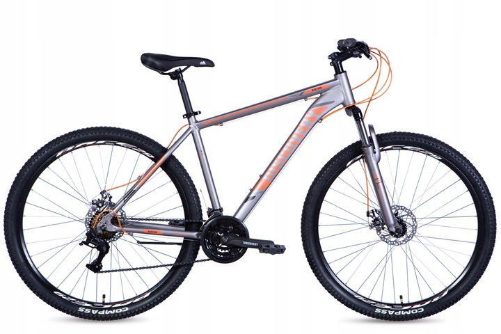 ROWER GÓRSKI MTB 29' BASTION 29 21B AMORTYZACJA HAMULCE TARCZOWE wzrost 165-190cm