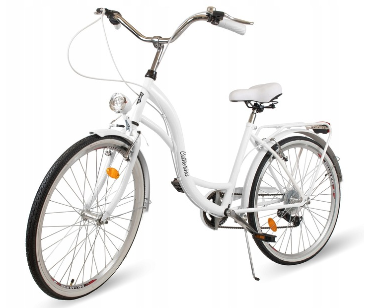 ROWER DAMSKI BIAŁY MIEJSKI CATHERINA  26 SHIMANO  DAMKA KOSZ + WKŁAD GRATIS