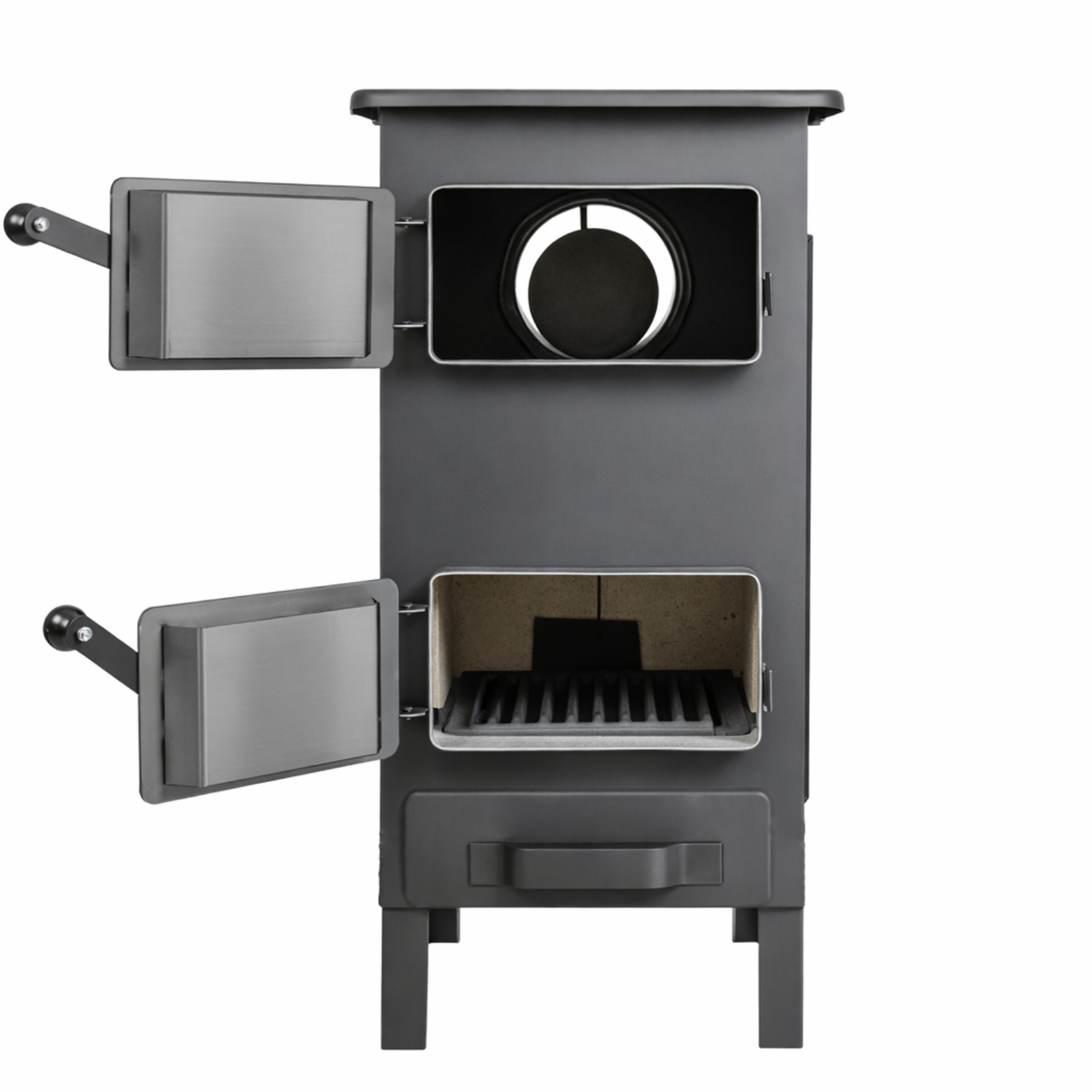 PIEC PIECYK SZAMOTOWY KOZA APOLLO ATEST + 2 X KOLANKO, RURA 1M