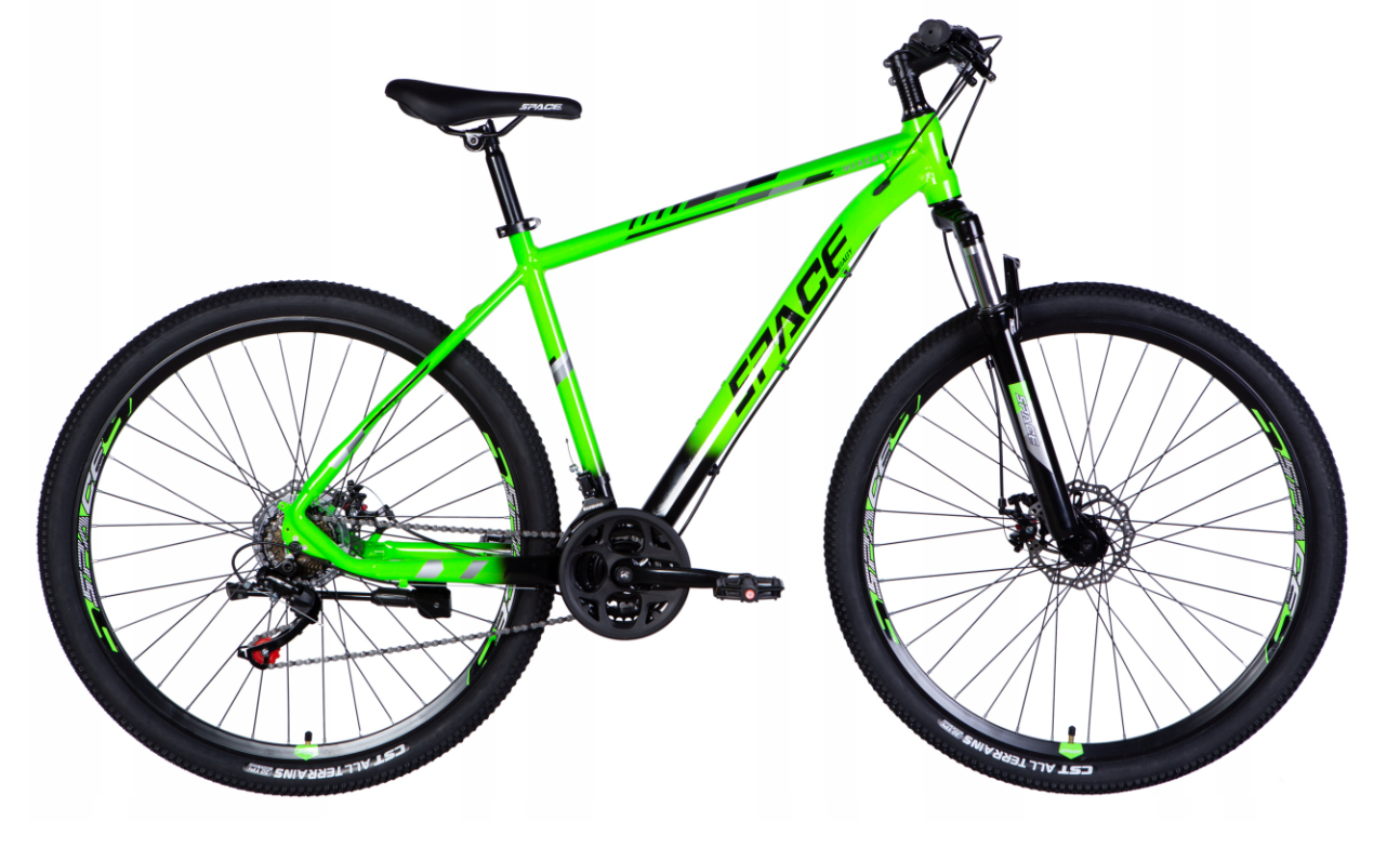 ROWER GÓRSKI MĘSKI MTB 29 LIMONKA/ZIELONY   ALUMINIOWY LEKKI 2xHAMULCE TARCZOWE 165-185cm