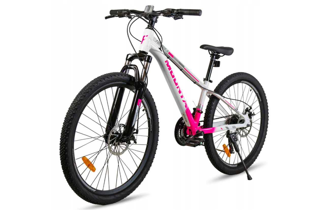 ROWER GÓRSKI MTB 26 ST 2xT AMORTYZACJA NA KOMUNIĘ DLA DZIEWCZYNKI 130-155cm