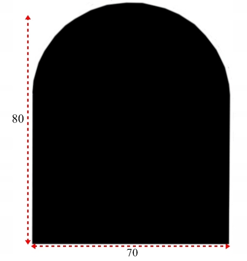 SZYBA OCHRONNA HARTOWANA 80x70 PRZED POD KOMINEK PIEC SZKŁO PÓŁKA PODSTAWA CZARNA