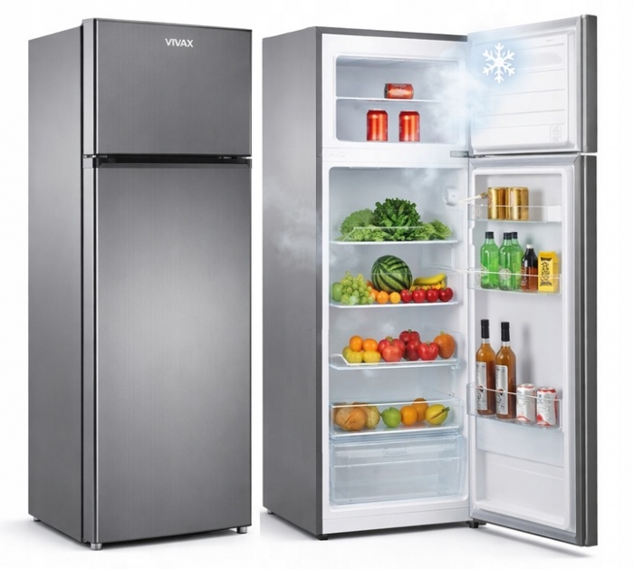 Lodówka Vivax DD-207E S 143cm 207L inox