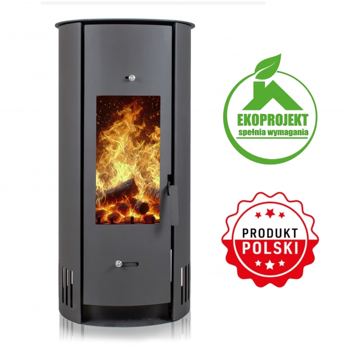 PIEC KOZA ARIEL 6KW PIECYK KOMINEK STALOWY WOLNOSTOJĄCA CERTYFIKOWANY