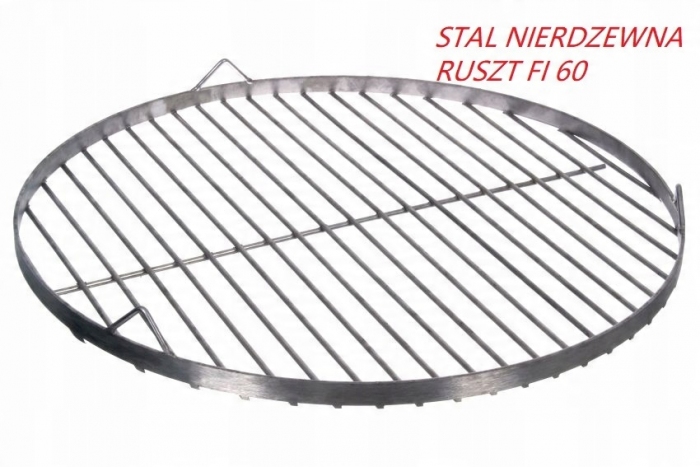Ruszt nierdzewny okrągły do grilla średnica 60 cm