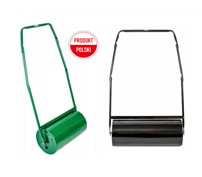WALEC DO TRAWY TRAWNIKA ZIEMI OGRODOWY STALOWY METALOWY 80CM POJEMNOŚĆ 53L