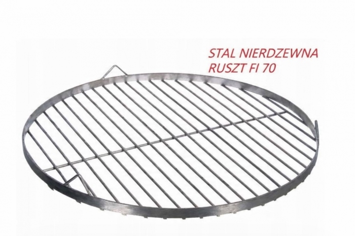 Ruszt nierdzewny okrągły do grilla średnica 70 cm