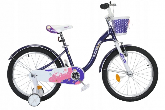 ROWER DZIECIĘCY SPACE MELISSA 20 CALI FIOLETOWY 122-135 NR 030