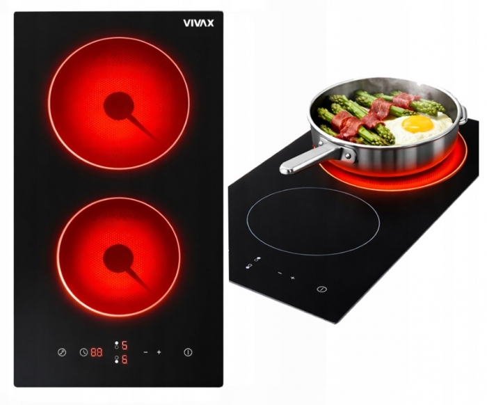 VIVAX BH-02MVC Płyta ceramiczna 52 cm 2 pola dotykowa timer