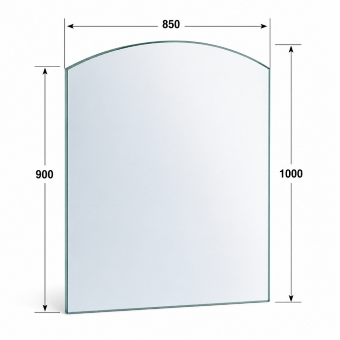 SZYBA HARTOWNA Pod Kominek Piecyk 100x85 cm SZKŁO Hartowan kominka