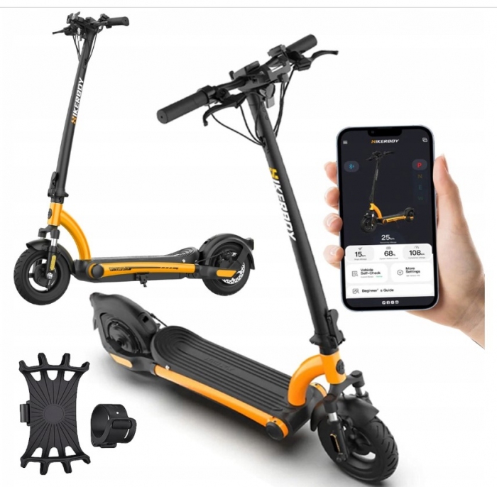 Hulajnoga Elektryczna 500W AMORTYZATORY PRZÓD + APLIKACJA 40KM/130KG