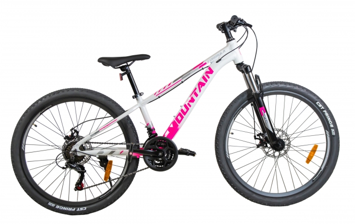 ROWER GÓRSKI  MOUNTAIN MTB 24 CALI NA KOMUNIĘ AMORTYZACJA HAMULCE TARCZOWE 130-145cm