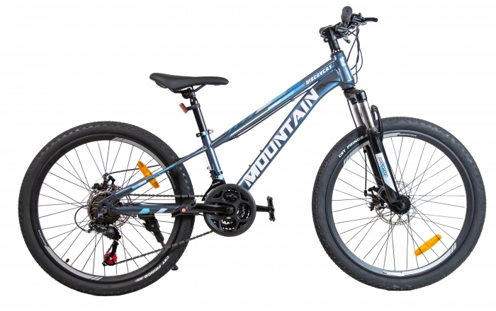 ROWER GÓRSKI MOUNTAIN MTB 24 CALI STALOWY  SZARY