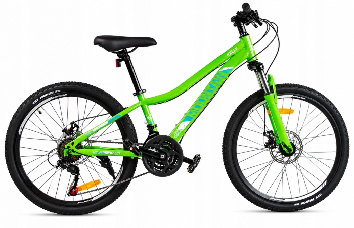 ROWER GÓRSKI MTB 24 CALI NA KOMUNIĘ AMORTYZACJA HAMULCE TARCZOWE 130-145cm
