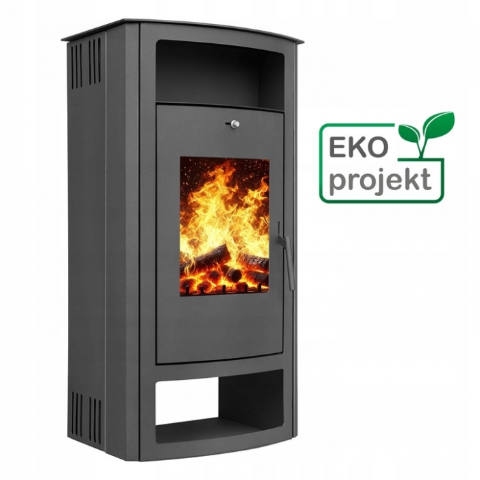 PIEC STALOWY KOZA KOMINEK JASKIER 6,7 KW WOLNOSTOJĄCY CERTYFIKAT POPIELNIK