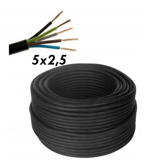 PRZEDŁUŻACZ WARSZTATOWY KABEL GUMOWY WARSZTATOWY LINKA OWY 5x2,5 20MB