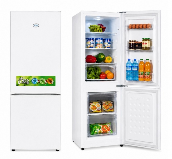 Lodówka Lodówko Zamrażarka Chłodziarka 146cm 162L Biała 41dB Low Frost