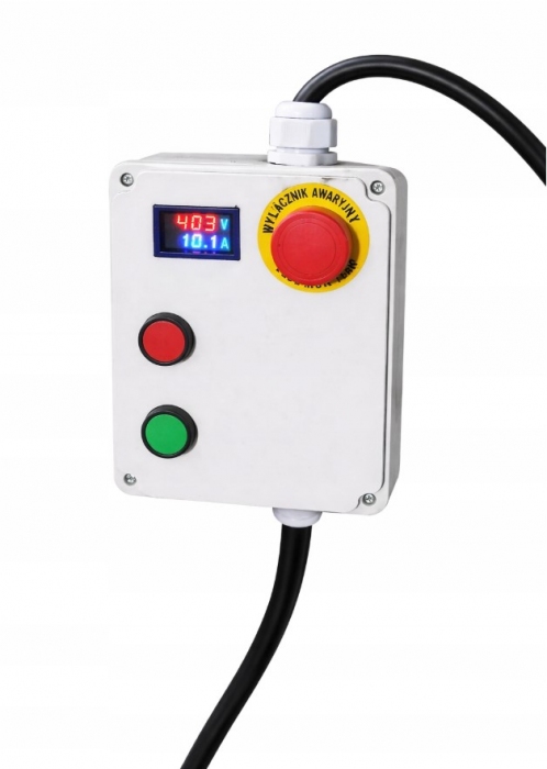 Wyłącznik do Silnika 3F 40A 400V z Amperomierzem | 5,5–18,5kW | Start/Stop