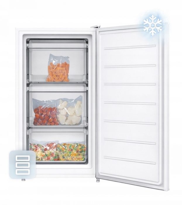 Zamrażarka szufladowa Vivax TTF-60E 3 szuflady pojemna 60L 85 cm